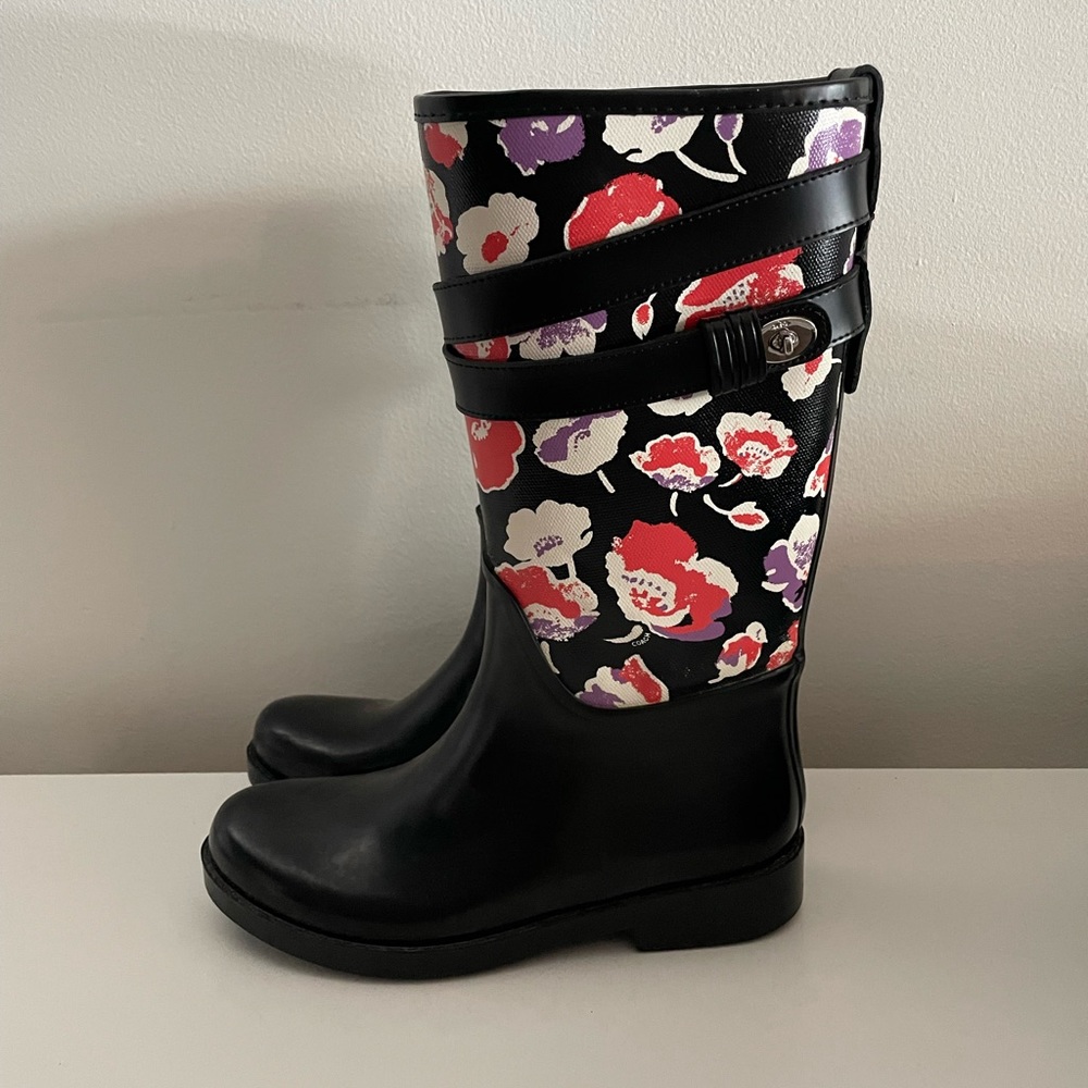 Coach rain boots- US size 6